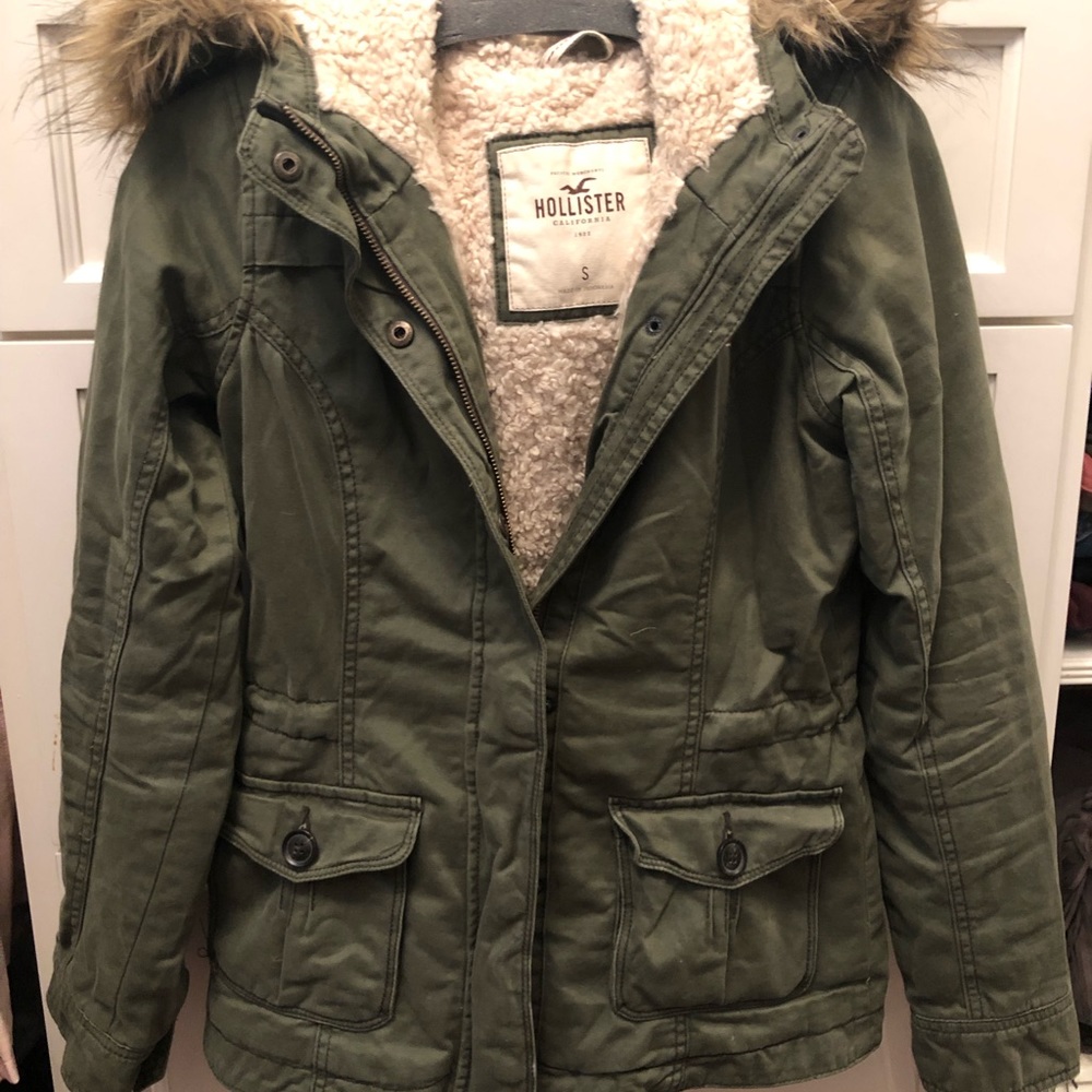 Army Green Hollister Coat